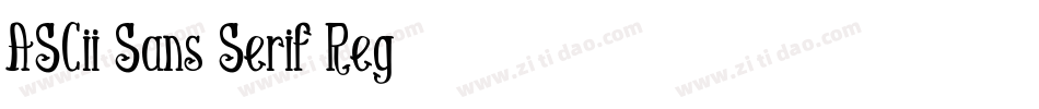 ASCii Sans Serif Reg字体转换